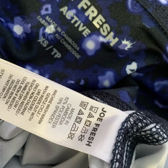 Matching set Joe Fresh active sport leggings and sport bra top - Picture 6 of 6